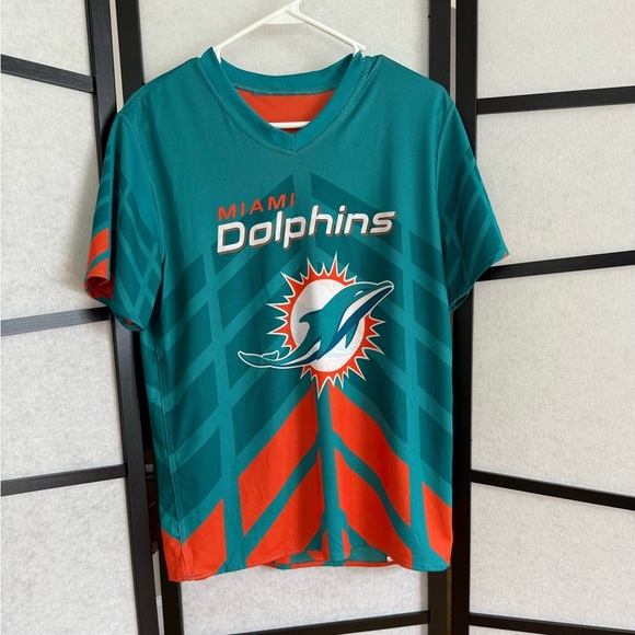 🏈Miami Dolphins Reversible Flag Football Jersey.  Youth XL like new - Picture 2 of 9